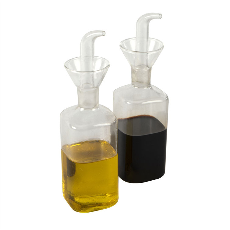 Belfry Kitchen Oil And Vinegar Glass Dispenser Bottle 250Ml Set Of 2